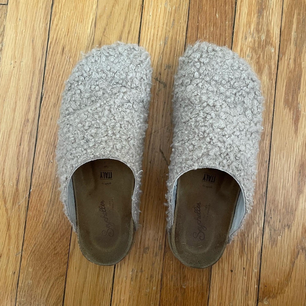 Shearling Slip-On Mules